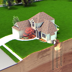 Geothermal heating and cooling saves New Hampshire homeowners money.
