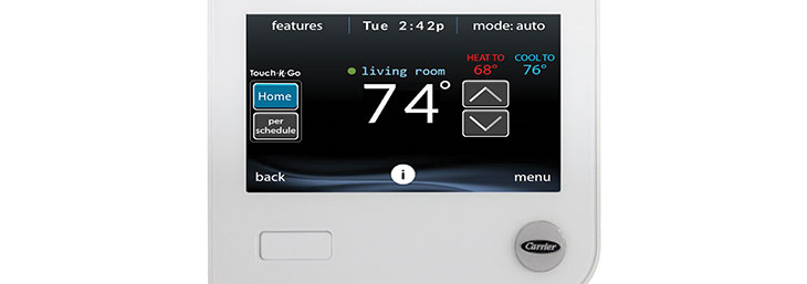 Smart thermostats use Wi-fi to give homeowners access to their home temperature settings anytime and anywhere.